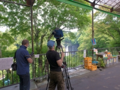 ドイツテレビの取材