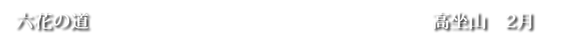 六花の道